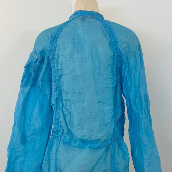 Ralph Lauren Black Label Sheer Lightweight Jacket Silk Blend | Size Small - Picture 10 of 14